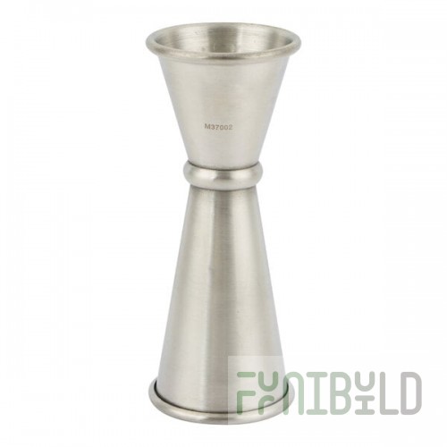 Barfly® M37002 25 mL & 50 mL (0.85 oz. & 1.7 oz.) Stainless Steel Japanese Style Jigger