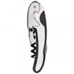 Franmara 3188-24 Binary Two-Lever Waiter's Corkscrew with White / Gray Handle