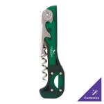 Franmara 2031-14 Boomerang Customizable Two-Step Waiter's Corkscrew with Translucent Green Handle
