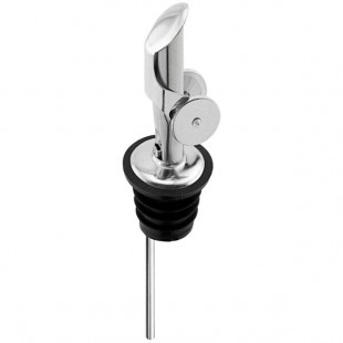 Franmara Stainless Steel Jet Bar Pourer with Weighted Flap Spout Lid and Vent Tube 7988 BU - 12/Pack Franmara Stainless Steel Jet Bar Pourer with Weighted Flap Spout Lid and Vent Tube 7988 BU - 12/Pack