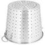 Town 38015 60 Qt. Tapered Aluminum Vegetable Colander with Handles