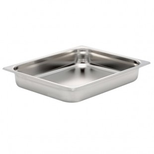 Bon Chef 12028 3/4 Size Stainless Steel Food Pan - 2 1/2 Bon Chef 12028 3/4 Size Stainless Steel Food Pan - 2 1/2