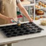 Silikomart SQ009 24 Compartment Muffins Silicone Baking Mold - 2 3/4