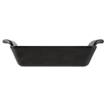 Lodge HMS14RC 14 oz. Pre-Seasoned Heat-Treated Mini Cast Iron Rectangular Casserole Dish