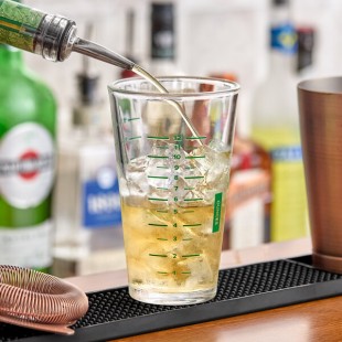 16 oz. Mixing Glass with WebstaurantStore Logo
