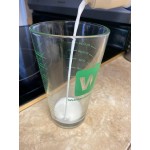 16 oz. Mixing Glass with WebstaurantStore Logo