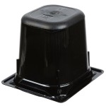 Vollrath 9066420 Super Pan® 1/6 Size Black High Heat Plastic Food Pan - 6
