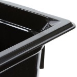 Vollrath 9066420 Super Pan® 1/6 Size Black High Heat Plastic Food Pan - 6
