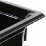 Vollrath 9066420 Super Pan® 1/6 Size Black High Heat Plastic Food Pan - 6