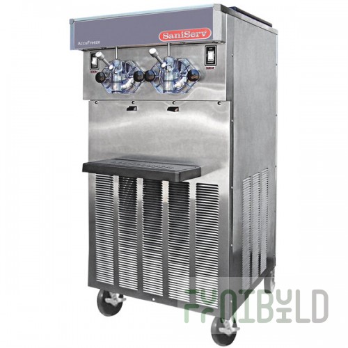 SaniServ 424 AIR 40 Qt. Air Cooled Soft Serve Ice Cream Machine with 2 Hoppers - 208/230V