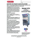 SaniServ 424 AIR 40 Qt. Air Cooled Soft Serve Ice Cream Machine with 2 Hoppers - 208/230V