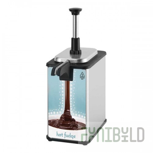 Server EZT-S 85790 EZ-Topper 48 oz. 2-Pouch Single Topping Warmer with Heated Spout - 120V, 200W