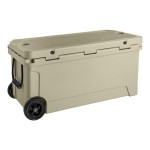 CaterGator CG100TANW Tan 110 Qt. Mobile Rotomolded Outdoor Cooler / Ice Chest CaterGator CG100TANW Tan 110 Qt. Mobile Rotomolded Outdoor Cooler / Ice Chest