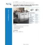 Avantco UDD-4-CT-S Stainless Steel Kegerator / Beer Dispenser with (2) Double Tap Tower and Club Top - (3) 1/2 Keg Capacity