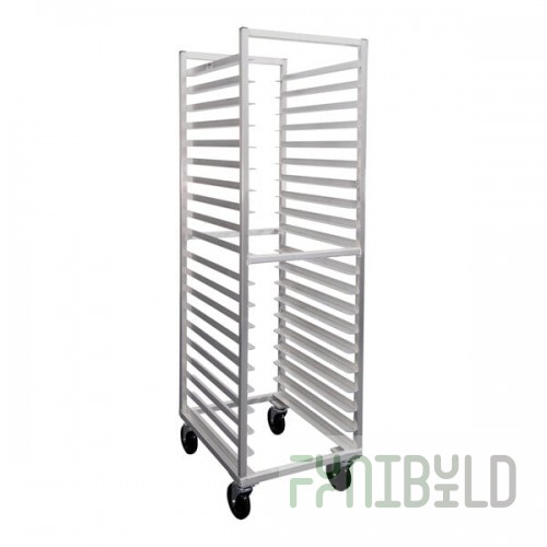 New Age Industrial Standard Series 20-Pan End-Load Full-Size Mobile Aluminum Sheet Pan Rack 7331