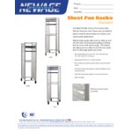 New Age Industrial Standard Series 20-Pan End-Load Full-Size Mobile Aluminum Sheet Pan Rack 7331
