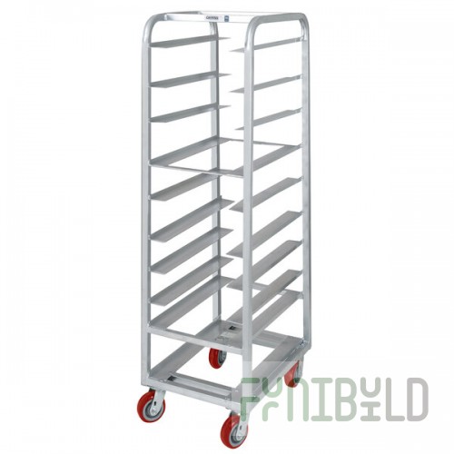 Channel AXD-UTR-10 10 Pan Heavy-Duty Aluminum Steam Table / Bun Pan Rack - Assembled