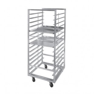 Channel 410S-DOR Double Section Side Load Stainless Steel Bun Pan Oven Rack - 60 Pan Channel 410S-DOR Double Section Side Load Stainless Steel Bun Pan Oven Rack - 60 Pan