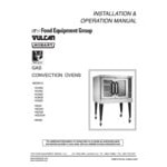 Vulcan VC66GC-LP Liquid Propane Double Deck Full Size Gas Deep Depth Convection Oven with Computer Controls - 100,000 BTU