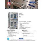 Imperial Range PCVG-2 Pro Series Double-Deck Two-Door Natural Gas Convection Oven with Two-Speed Motor - 140,000 BTU
