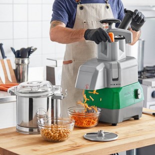 AvaMix Revolution CFBB5342D Combination Food Processor with 5 Qt. Stainless Steel Bowl, Continuous Feed, and 2 Discs - 1 hp AvaMix Revolution CFBB5342D Combination Food Processor with 5 Qt. Stainless Steel Bowl, Continuous Feed, and 2 Discs - 1 hp