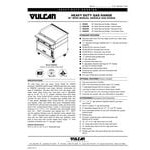 Vulcan VGM36B-LP V Series Liquid Propane 36 Vulcan VGM36B-LP V Series Liquid Propane 36