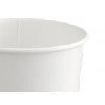 Choice 8 oz. Smooth Double Wall White Paper Hot Cup and Lid - 100/Case Choice 8 oz. Smooth Double Wall White Paper Hot Cup and Lid - 100/Case