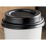 Choice 8 oz. Smooth Double Wall White Paper Hot Cup and Lid - 100/Case Choice 8 oz. Smooth Double Wall White Paper Hot Cup and Lid - 100/Case