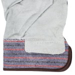 Cordova Striped Canvas Work Gloves with Shoulder Split Leather Palm Coating and 2 1/2