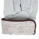 Cordova Striped Canvas Work Gloves with Shoulder Split Leather Palm Coating and 2 1/2