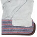 Cordova Striped Canvas Work Gloves with Shoulder Split Leather Palm Coating and 2 1/2