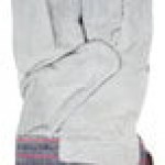 Cordova Striped Canvas Work Gloves with Shoulder Split Leather Palm Coating and 2 1/2