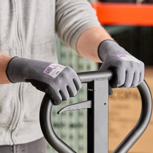 Armor Guys Extraflex 04-001-L Gray 15 Gauge Gloves with Black HCT Microfoam Nitrile Palm Coating - Large Armor Guys Extraflex 04-001-L Gray 15 Gauge Gloves with Black HCT Microfoam Nitrile Palm Coating - Large