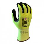 Armor Guys Extraflex 04-001-L Gray 15 Gauge Gloves with Black HCT Microfoam Nitrile Palm Coating - Large