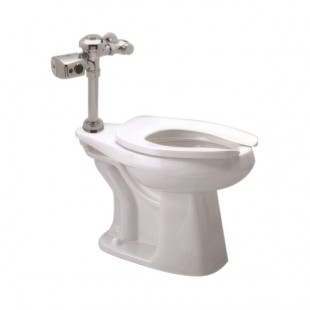 Zurn Elkay One Z.WC5.S Sensor Toilet System with Floor Mounted Toilet and Flush Valve - 1.28 GPF