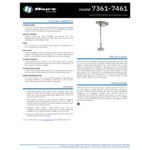 Haws Axion MSR 7361-7461 Pedestal-Mount Eye / Face Wash Station with Floor Flange
