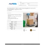 AvaTek BS150TX 150 lb. Digital Receiving Bench Scale with Tower Display, Legal for Trade