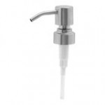 room360 Matte Black Plastic Soap Dispenser Pump - 6/Case