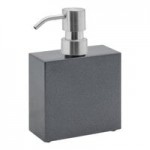 room360 Matte Black Plastic Soap Dispenser Pump - 6/Case