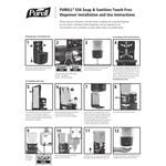 PURELL® Advanced 6453-1G ES6 1200 mL Graphite Gray Automatic Hand Sanitizer Dispenser Starter Kit PURELL® Advanced 6453-1G ES6 1200 mL Graphite Gray Automatic Hand Sanitizer Dispenser Starter Kit