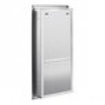 Lavex Stainless Steel C-Fold / Multifold Recessed Paper Towel Dispenser with 2 Gallon Waste Receptacle Lavex Stainless Steel C-Fold / Multifold Recessed Paper Towel Dispenser with 2 Gallon Waste Receptacle