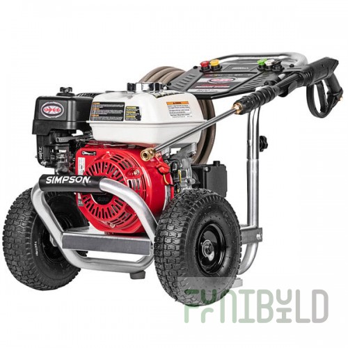 Simpson 60689 Aluminum Series Pressure Washer with Honda Engine and 35' Hose - 3,600 PSI; 2.5 GPM