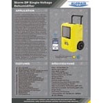 AlorAir Storm DP Yellow Smart Wi-Fi Enabled Commercial Dehumidifier with Hose - 110V