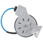 T&S B-7212-05 15' Open Epoxy Coated Steel Hose Reel with Front Trigger Water Gun T&S B-7212-05 15' Open Epoxy Coated Steel Hose Reel with Front Trigger Water Gun