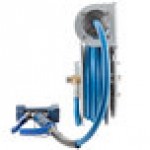 T&S B-7212-05 15' Open Epoxy Coated Steel Hose Reel with Front Trigger Water Gun T&S B-7212-05 15' Open Epoxy Coated Steel Hose Reel with Front Trigger Water Gun