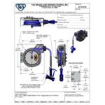T&S B-7212-05 15' Open Epoxy Coated Steel Hose Reel with Front Trigger Water Gun T&S B-7212-05 15' Open Epoxy Coated Steel Hose Reel with Front Trigger Water Gun