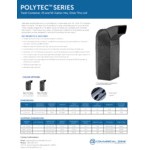 Commercial Zone 73780199 PolyTec Series Black 50 Gallon Hexagon Trash Can with Drive Thru Lid Commercial Zone 73780199 PolyTec Series Black 50 Gallon Hexagon Trash Can with Drive Thru Lid
