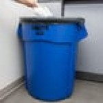 Rubbermaid® 1779732 BRUTE 55 Gallon Blue Round Trash Can Rubbermaid® 1779732 BRUTE 55 Gallon Blue Round Trash Can