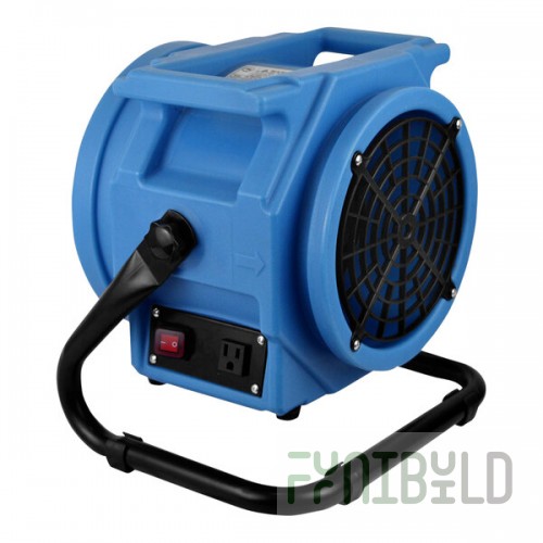 PURAERO PA-250-HS-AF-BL Blue High-Speed Compact Axial Air Mover - 1,050 CFM, 115V