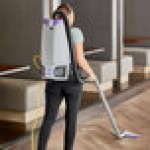ProTeam GoFit® 10 107689 10 Qt. Backpack Vacuum with 107098 Xover Multi-Surface 2-Piece Wand Kit - 120V